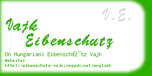 vajk eibenschutz business card